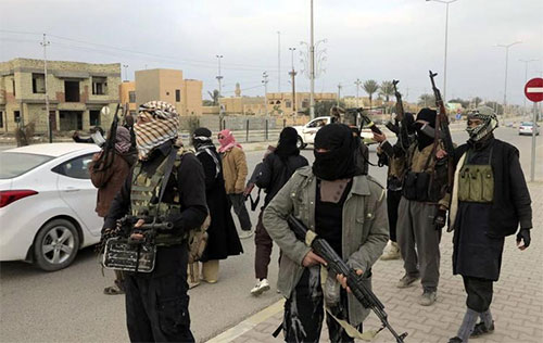 terroristas de Daesh en Mosul